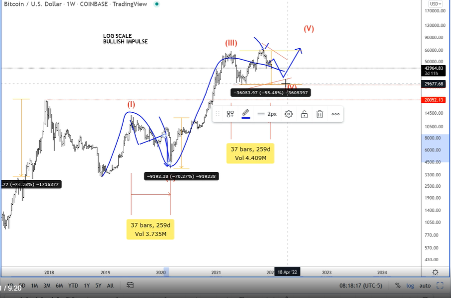 bitcoin elliott wave 2022