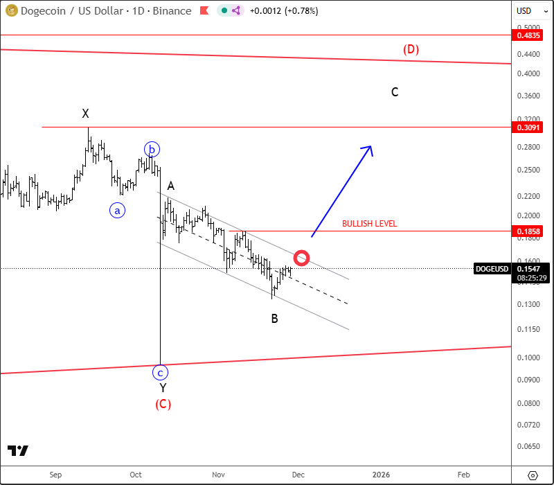 Doge May Face A Larger Recovery DOGEUSD Daily Chart